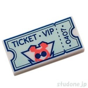 1x2タイル（TICKET VIP・ミニドール シルエット）